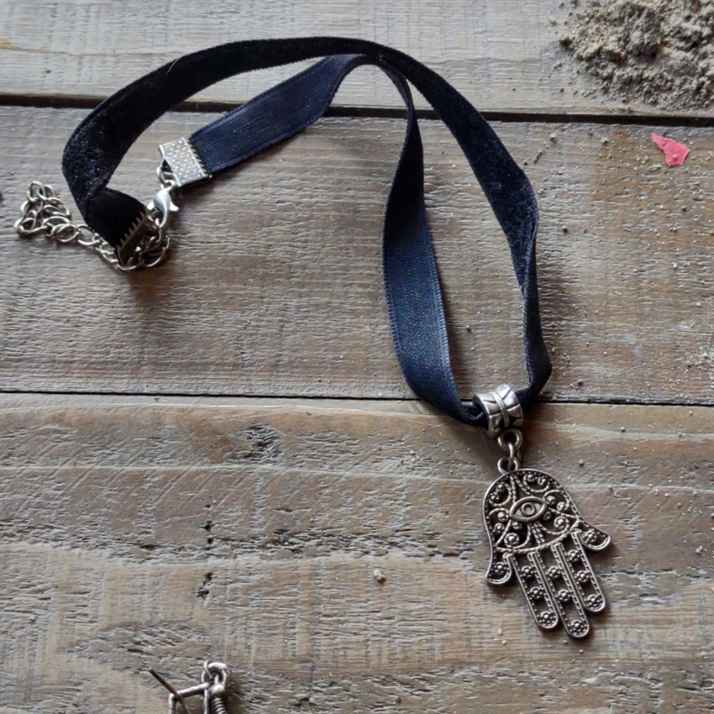 Hand Palm Cap Pendants Short Long Women Men Colar Choker Jewelry Gift